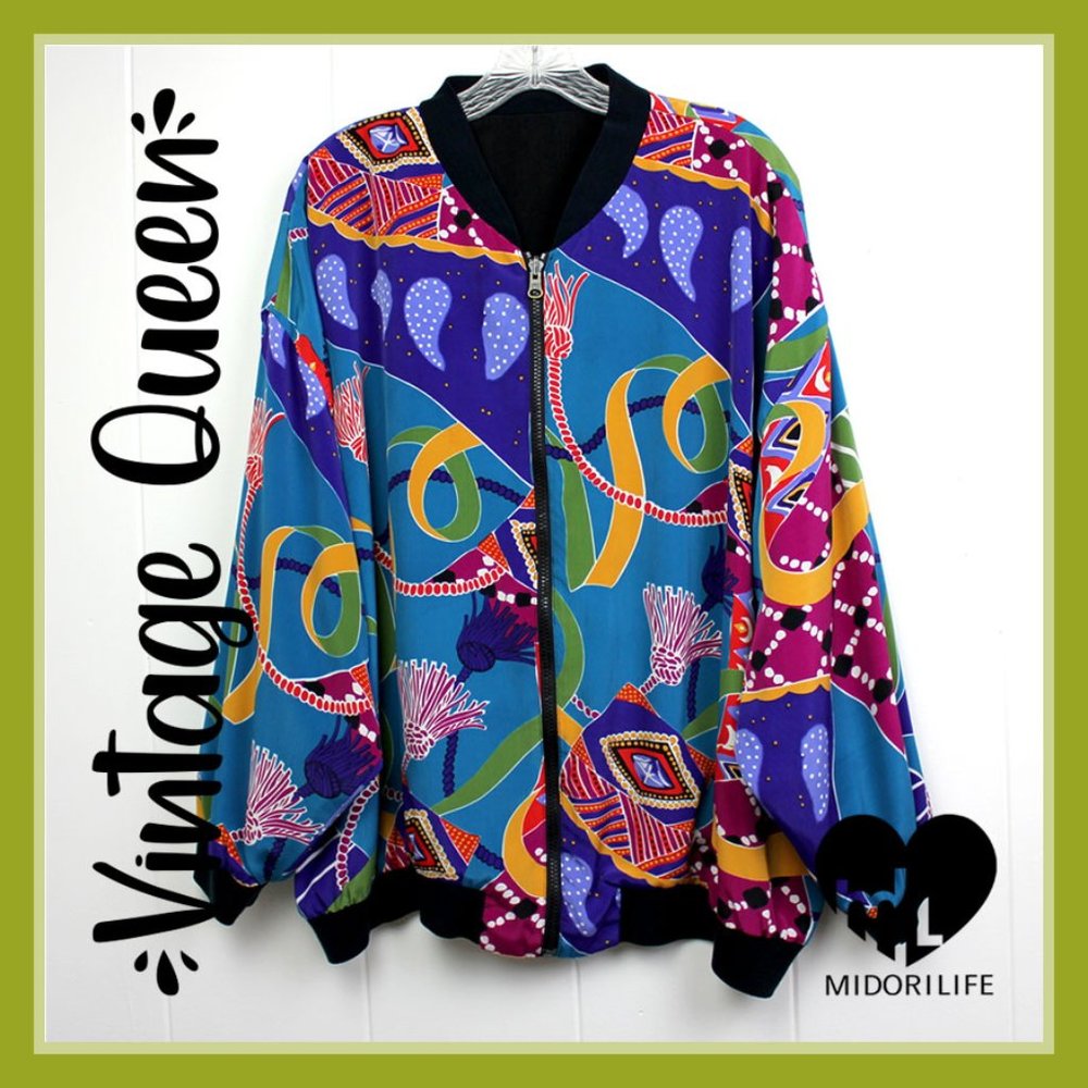 UNBRANDED Vintage Reversible Bomber Jacket